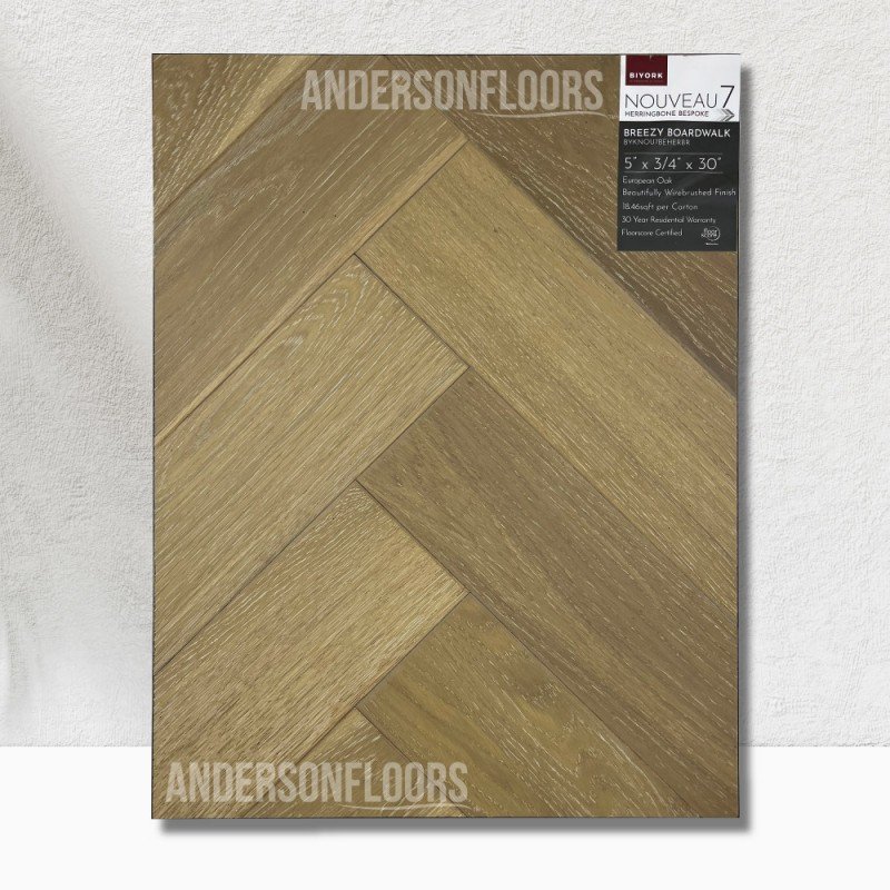 Biyork Nouveau 7 Bespoke Herringbone - Breezy Boardwalk