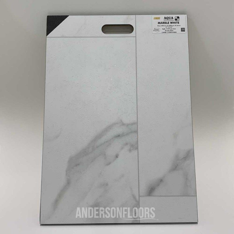 NAF AquaTile Vinyl Tile - Marble White NAF AquaTile Vinyl Tile - Marble White